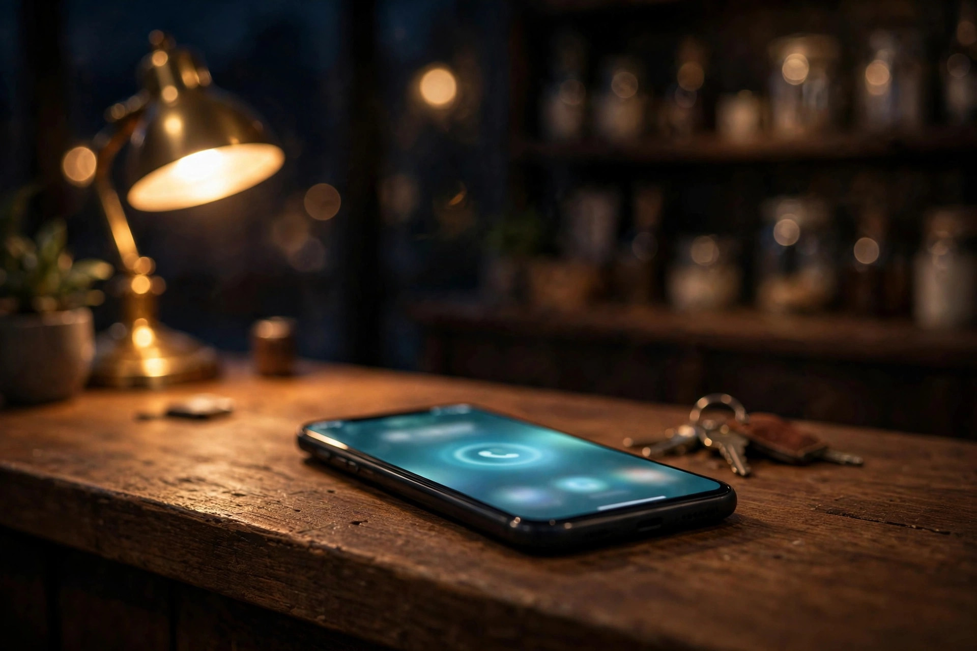 A phone ringing — carried into the next world